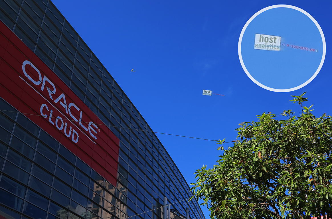 Planful's tweet photo. @host_analytics team brings it strong to their first appearance at #OOW15.  #EPM #CPM https://t.co/DYjFII6oGw