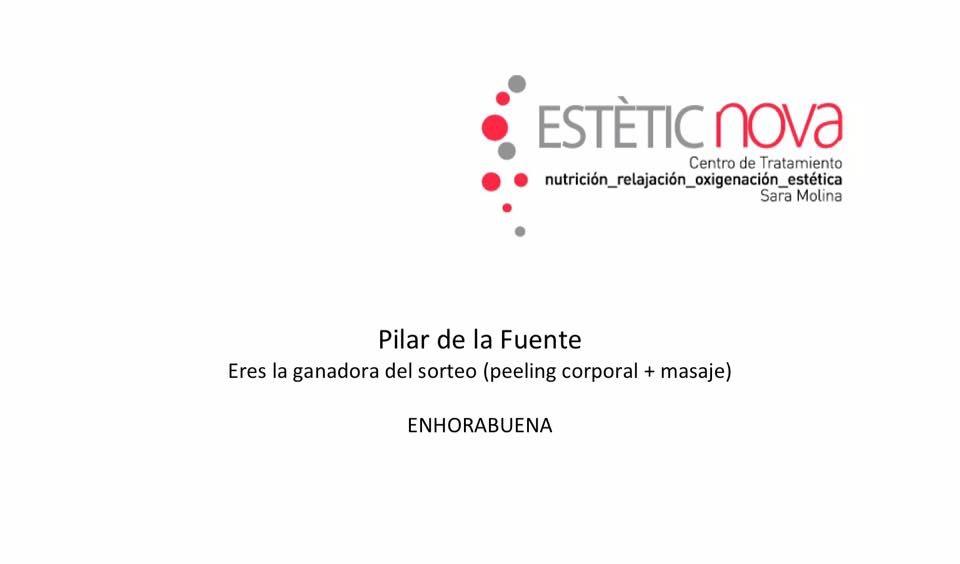 esteticnova's tweet photo. La ganadora de nuestro sorteo es @pi_delafuente Enhorabuena y gracias a todos por participar https://t.co/uSoSVt7grI