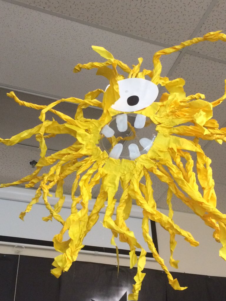 GlennEOSArt's tweet image. The art department&apos;s humble contribution to the @GlennEOSLibrary monster literacy extravaganza #glennmonsters