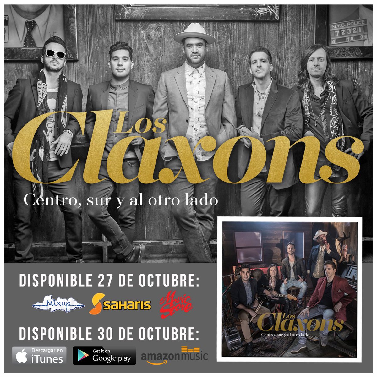 LosClaxons's tweet photo. ¡¡¡MAÑANA #CentroSurYalOtroLado a la venta en Todo México!!!

#LosClaxons https://t.co/zLWM4iMXBq