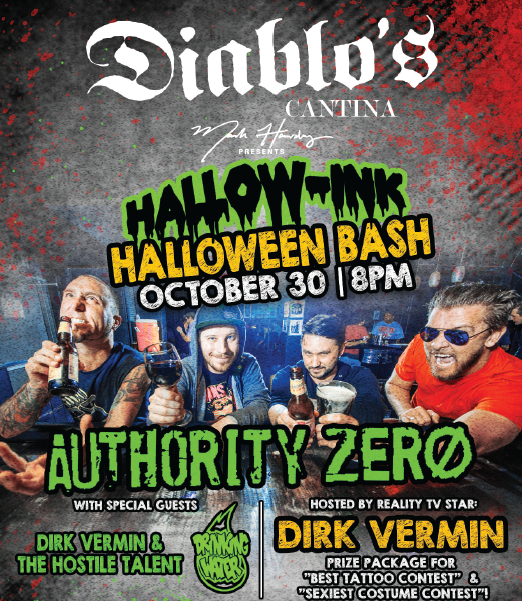 DiablosLV's tweet photo. Kick off the Halloween festivities on 10/30 at our Hallow-Ink party with @Authority_Zero: https://t.co/5nXL5cyUW7 https://t.co/7miFTKpY1Q