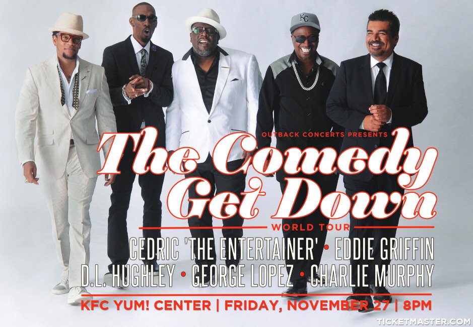 ATMMUZIC's tweet photo. THE COMEDY GET DOWN NOV 27TH AT THE YUM CENTER https://t.co/bE96tq2CYb