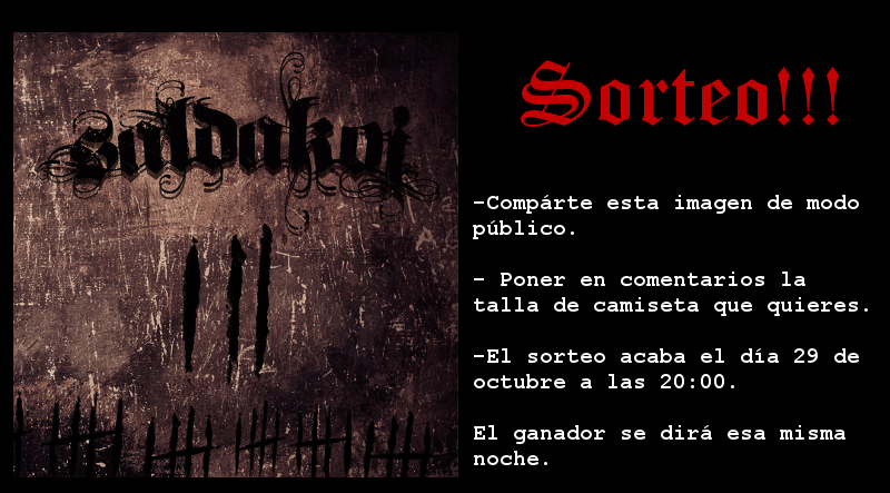 POTENCIALHC's tweet photo. Sorteamos el nuevo CD de  @SALDAKOI "III" y una camiseta ,participa en.....
https://t.co/Tp4QbzOSNN https://t.co/OQJPLDVoTr