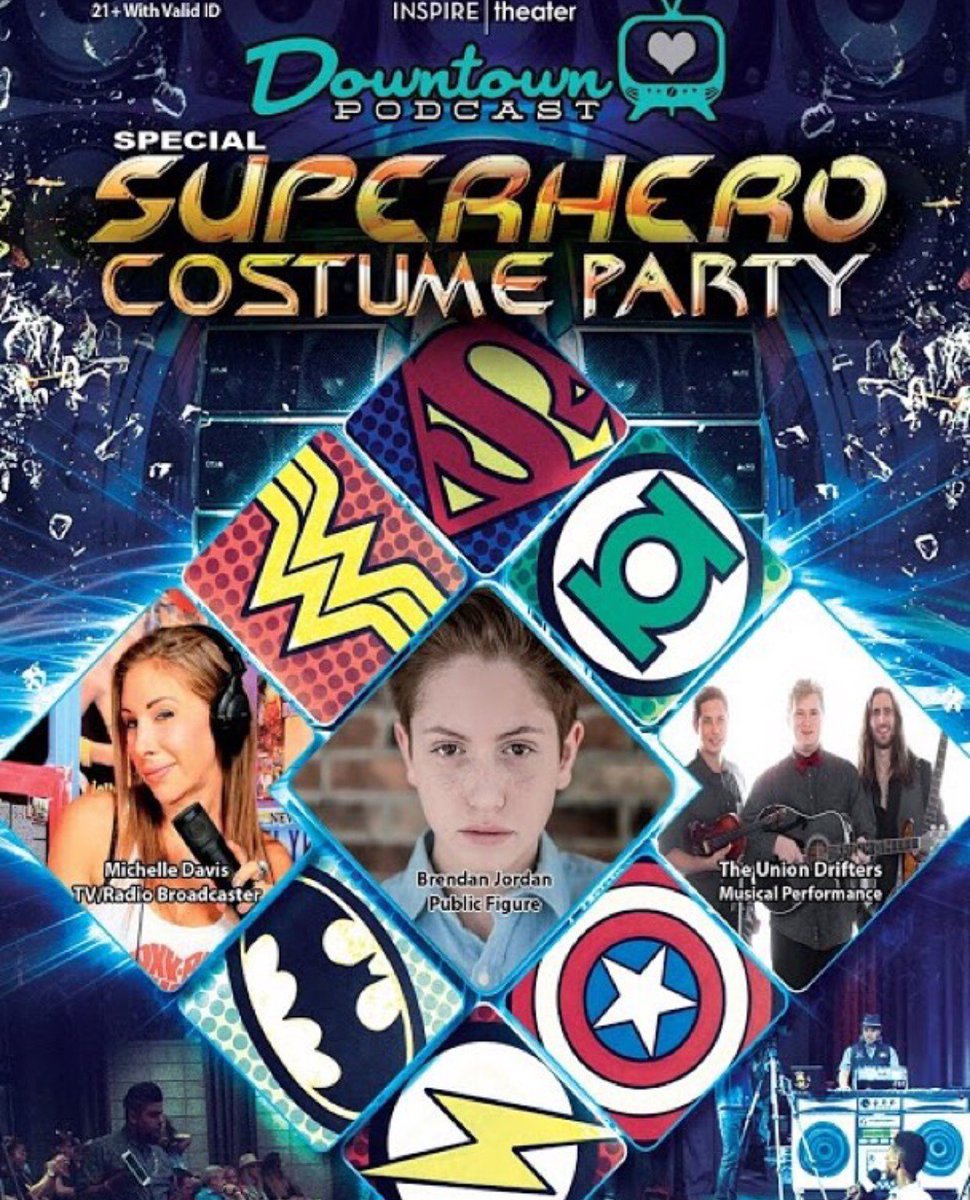 #DowntownPodcast Halloween Costume Party 🎃👻🎉 Super Heroes vs. Villains 💪🏽
The Good, The Bad, and The Podcast!