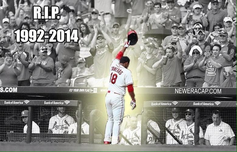 TheGuyOnTwitch's tweet photo. Still so heart broken. One year ago today we lost Oscar Taveras. Likely to be one of the next greats. #RIPOT18 https://t.co/VRcuxtsDA4