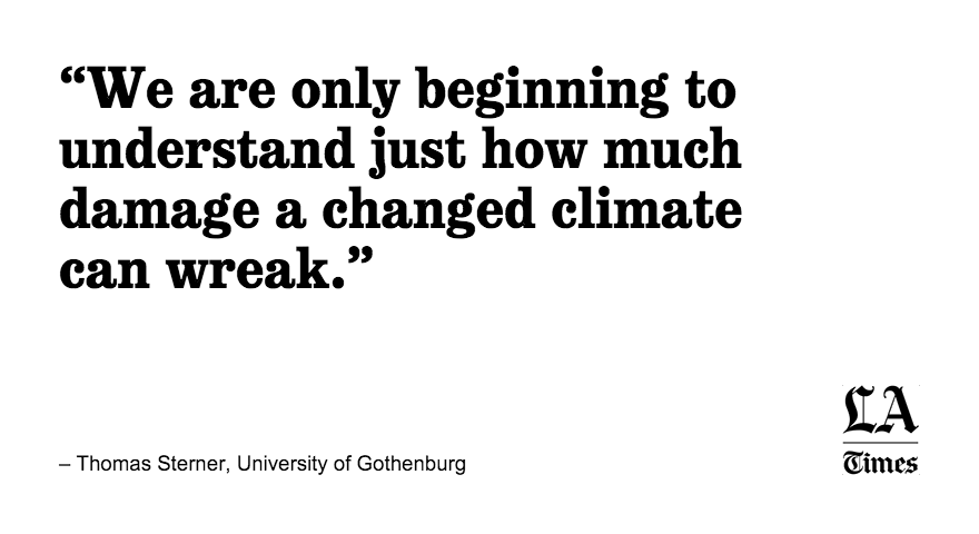 latimes's tweet photo. Climate change will be an economic disaster for rich and poor, new study says https://t.co/48bIch9yBM https://t.co/ZJpp01hACR
