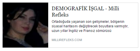 DEMOGRAFİK İŞGAL -Ülkü Sincar millirefleks.com/Yazar-demograf… … …