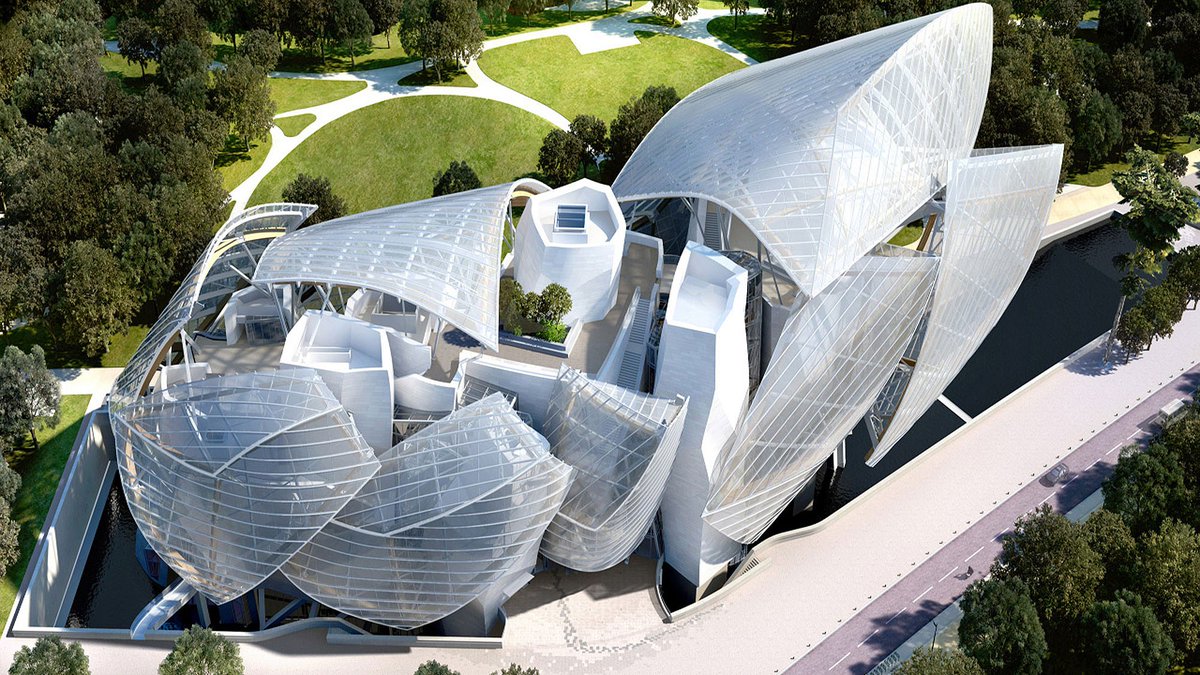 The <a href="/lmvh/">Lorimv</a> Louis Vitton Foundation - inspirational shape for an event design
