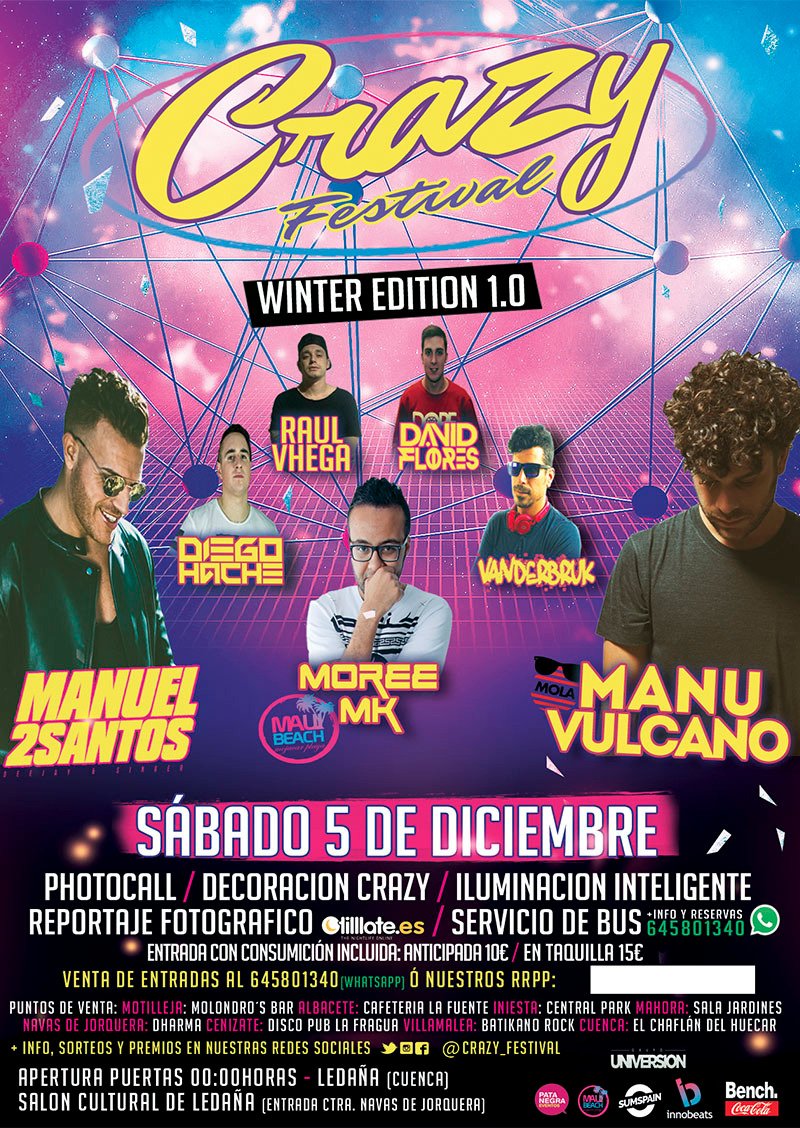 Todo listo para liarla muy gorda el proximo 5 de diciembre!! Estas listo?? En nada sorteo de entradas.. #RT