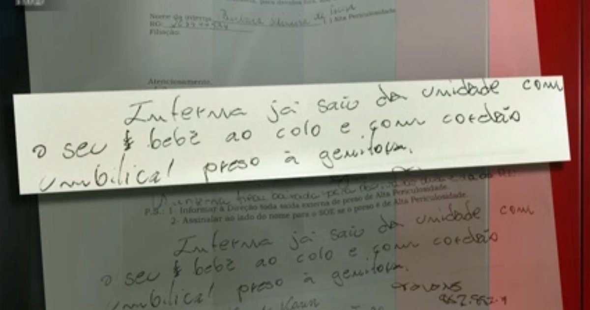 Presa é colocada na solitária em detenção no Rio e faz parto sozinha glo.bo/1P1senZ