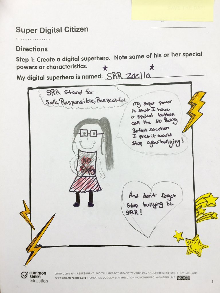 l_alston's tweet photo. 5th grade Ss created their own digital citizen superheroes #digitalpowers @AAAlbelementary @Bburtt2012 https://t.co/6UqjuesUDi