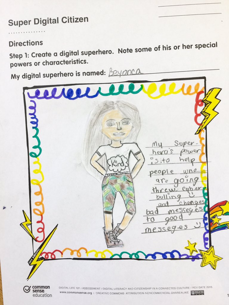 l_alston's tweet photo. 5th grade Ss created their own digital citizen superheroes #digitalpowers @AAAlbelementary @Bburtt2012 https://t.co/6UqjuesUDi