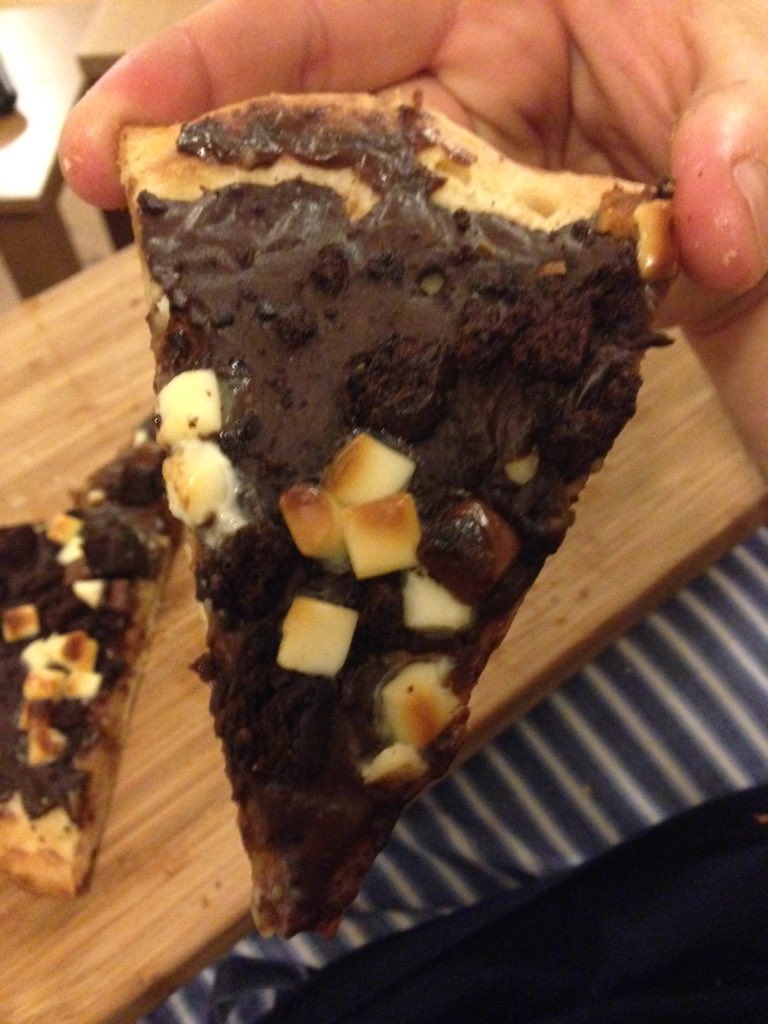 DHarrisVI's tweet photo. That's when @goodfellaspizza become #greatfellas #ItsNotBurntItsChocolate https://t.co/OatE8qEFkt