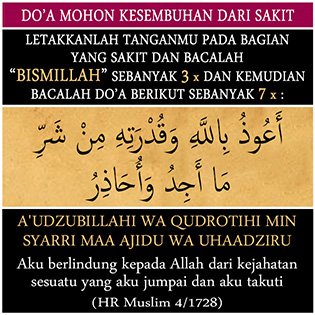 Poster Islami Tematik Doa Meminta Kesembuhan 