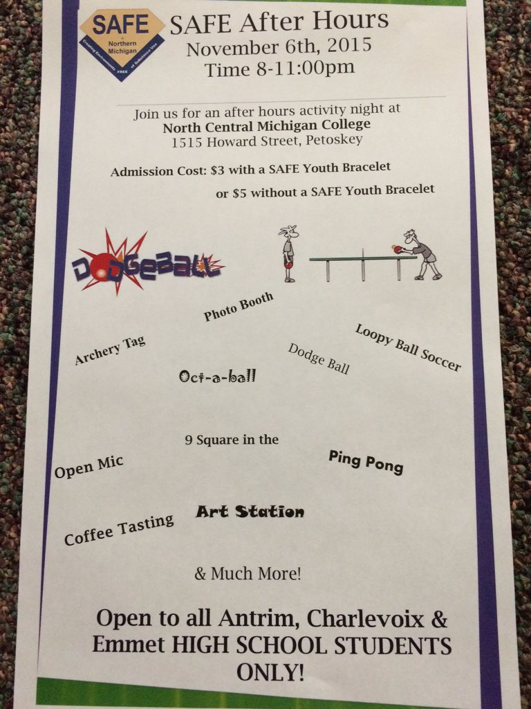 SAFEYouth's tweet photo. Come join SAFE at NCMC on November 6th for the new #SAFEafterhours https://t.co/32whlQ8Xm8