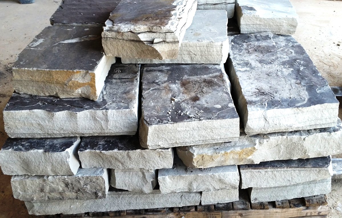 Silvermist Squares and Rectangles <a href="/republicstone/">Republic Stone</a> #GrayStone #CustomCutting