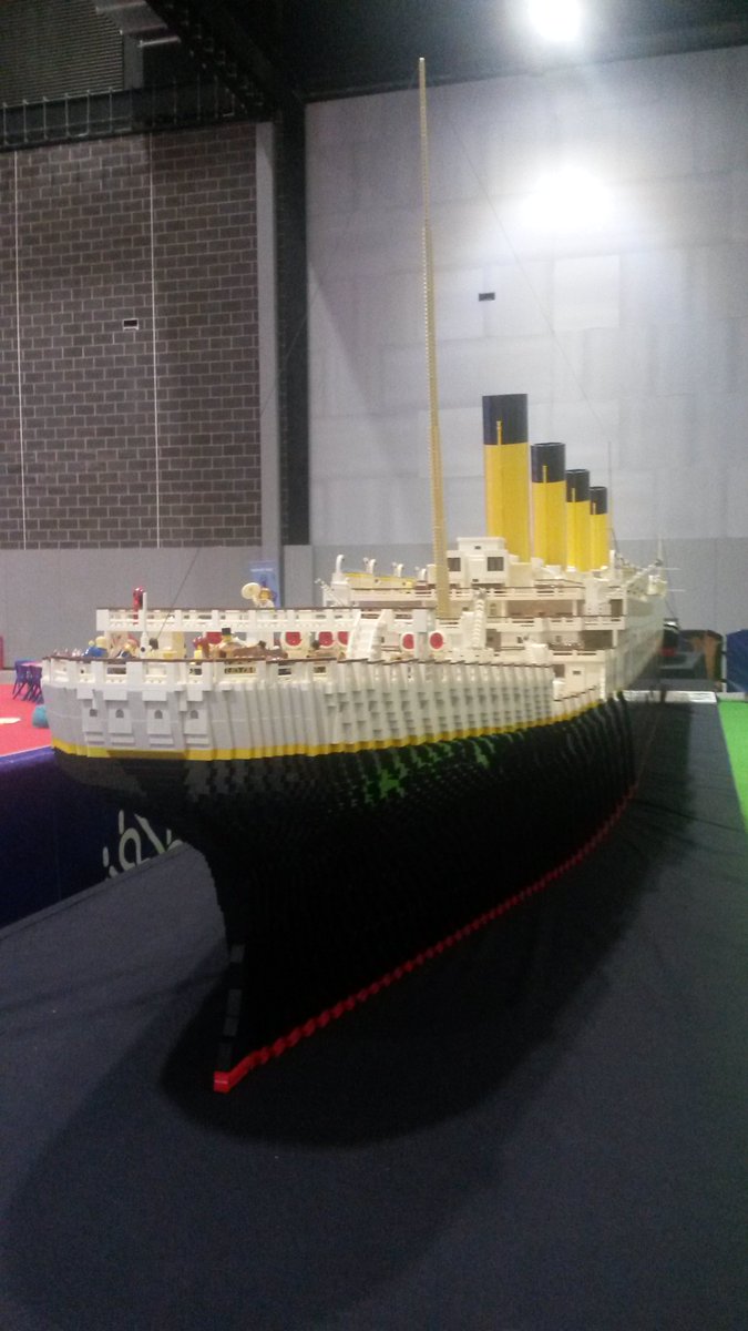 nik_jane's tweet photo. Had the best day at @ToytopiaWorld today. Loved the @LEGO_Group #Titanic model. Wow! https://t.co/q0YaPGlmiK