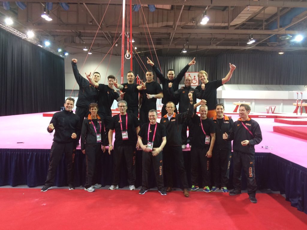 DutchGymnastics's tweet photo. Daarnaast plaats @BartDeurloo zich voor de AA-finale van vrijdag en @yvangelder voor de ringenfinale dit weekend! 💪🏽 https://t.co/zmXiJh2KuM