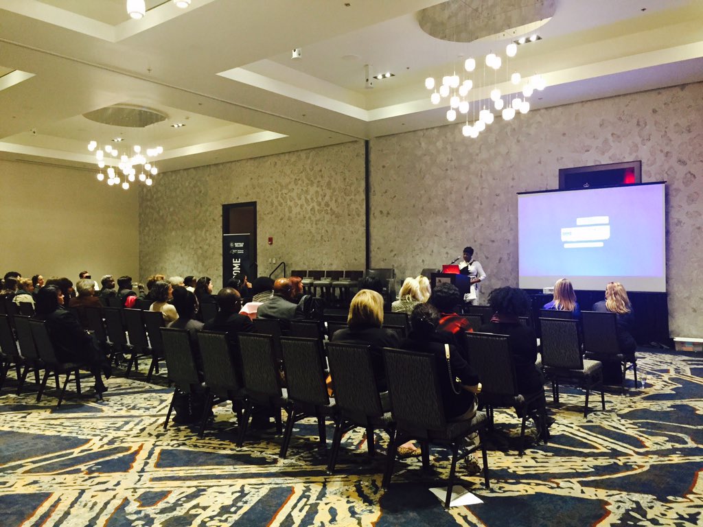 JParkerPR's tweet photo. Jennifer took the stage with some wonderful words. #ThinkBig2015 https://t.co/NnIKWaAeVQ