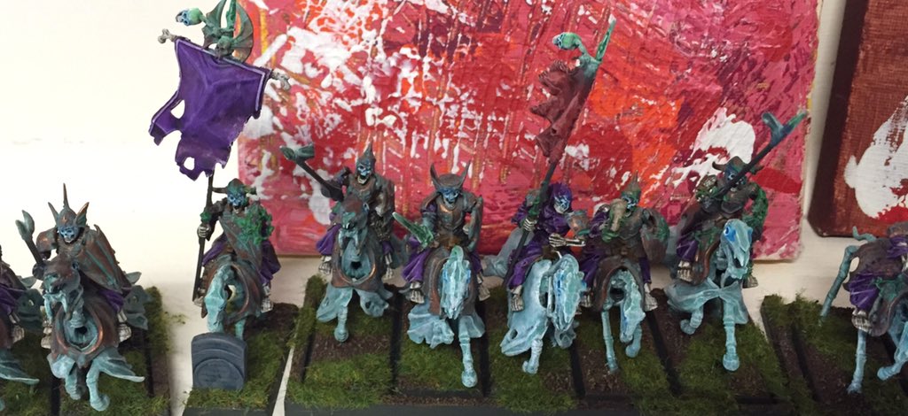 Cpt_Dazler's tweet photo. Black Knights done! Treat unit finished so back to 150 zombies... https://t.co/WpLSWp9oLI
