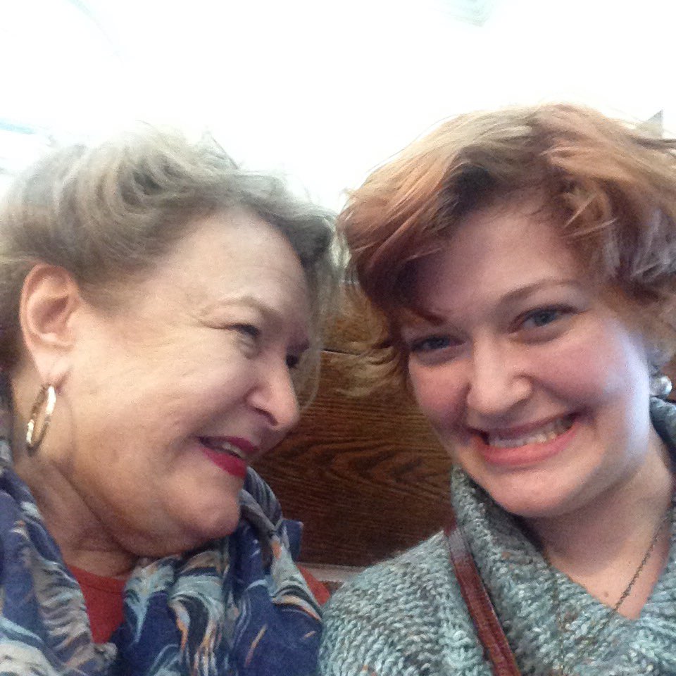 Alyson_Kate's tweet photo. At @Amtrak w/ Mama. My 1st trip! Headed to @TheGuildedThimble to get my #weddingdress made! https://t.co/Oc2RWcyLBv https://t.co/Og5PXurmoo