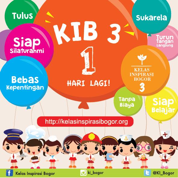 KI_Bogor's tweet photo. Yeeaayy....tinggal 1 hari lg menuju Kelas Inspirasi Bogor 3 #KIB3 gmna kbrnya Kakak Inspirator, are you ready...??!! https://t.co/zsBJ2kzxFD