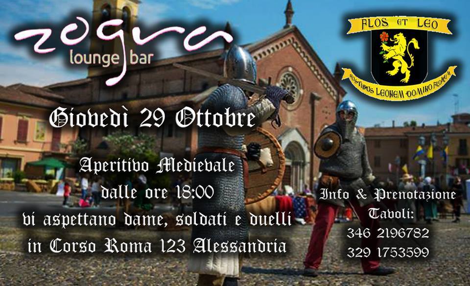 ZograAL's tweet photo. Serata Medioevale @ZograAL Aperitivo &amp; Cocktails! Un pomeriggio e sera pieno di Divertimenti e novità! Vi aspettiamo https://t.co/KYnoc2NZns