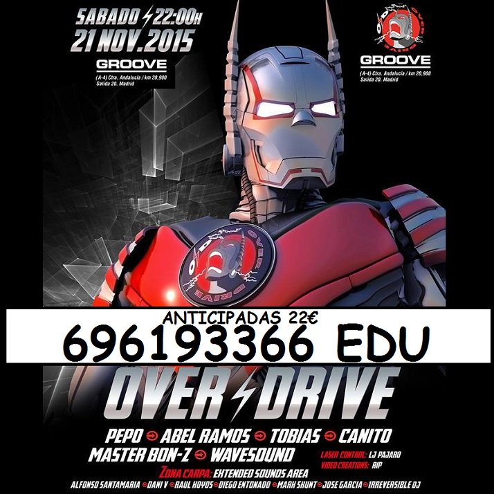 eduardensen's tweet photo. Sábado 21Noviembre #Overdrive en #Groove @originalpepo @djabelramos #wavesound #masterbonz anticipadas 22€ 696193366 https://t.co/4GF7TW8BcS