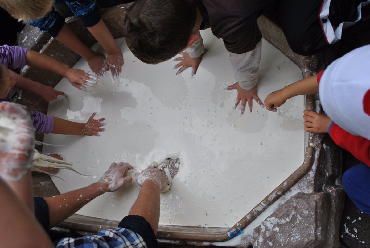 Thanks <a href="/bulkbarn/">Bulk Barn</a> for donating the cornstarch for #spooktacular! #ns3 #nanaimoscience #oobleck #slime