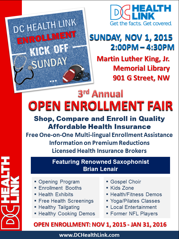 PeterSaccoDC's tweet photo. Thrilled that #ACA #OpenEnrollment starts soon! Come to the @DCHealthLink kickoff this Sunday to celebrate #EnrollDC https://t.co/gvoOilwB2G