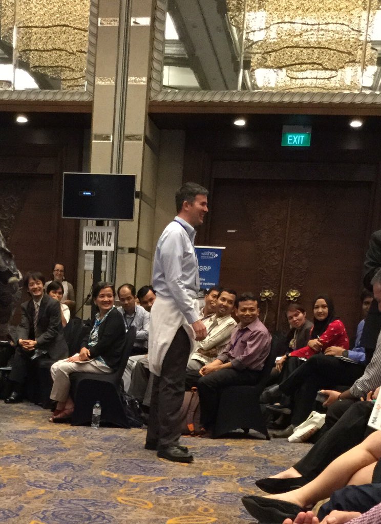 jamiepina's tweet photo. Mark Landry of @who being a great sport during an @OpenHIE demonstration @AeHIN2011 #MA4HealthAP @RTI_HealthIT https://t.co/ZLoJafMrHB