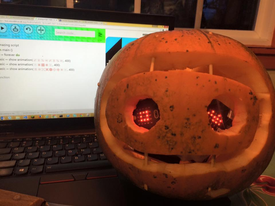 Happy Halloween #BBCmicrobit! #TouchDevelop