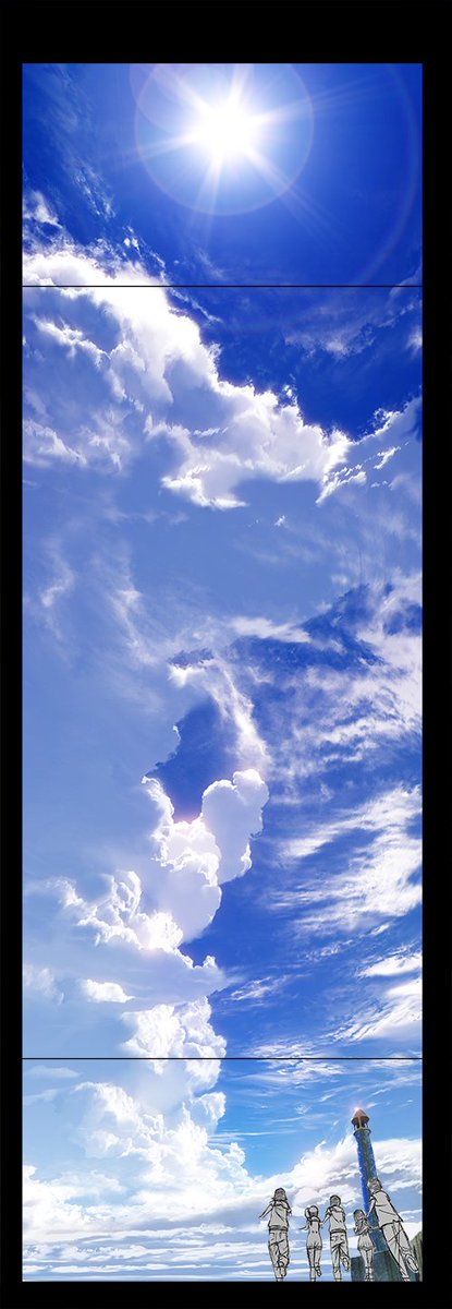 東地和生 Kazukihigashiji こんな日は開放感溢れる背景描きたいですねえ 高い高い空とか 凪あすop1c001より Nagiasu T Co Din9degeoz Twitter