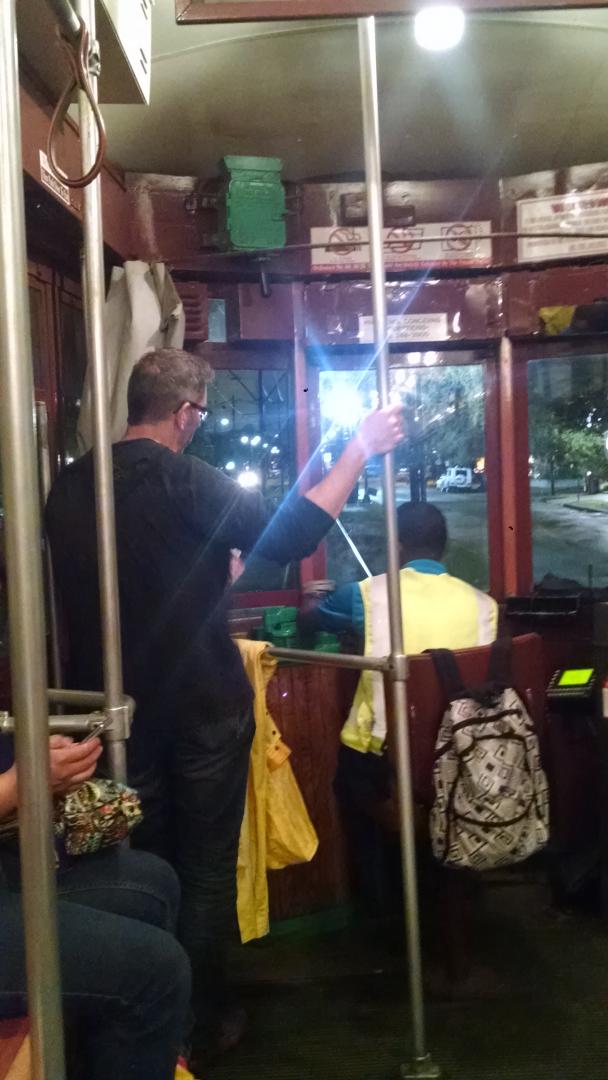 RickHunsaker's tweet photo. #NADO officer Doug Elliott gets a lesson in street car operation. #NADOATC. https://t.co/34KSYGuJD3