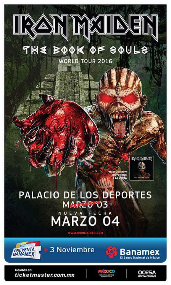 solometalyrock's tweet photo. @IronMaiden Nueva fecha! 4 de Marzo, D.F. https://t.co/S7W7DCsZIF