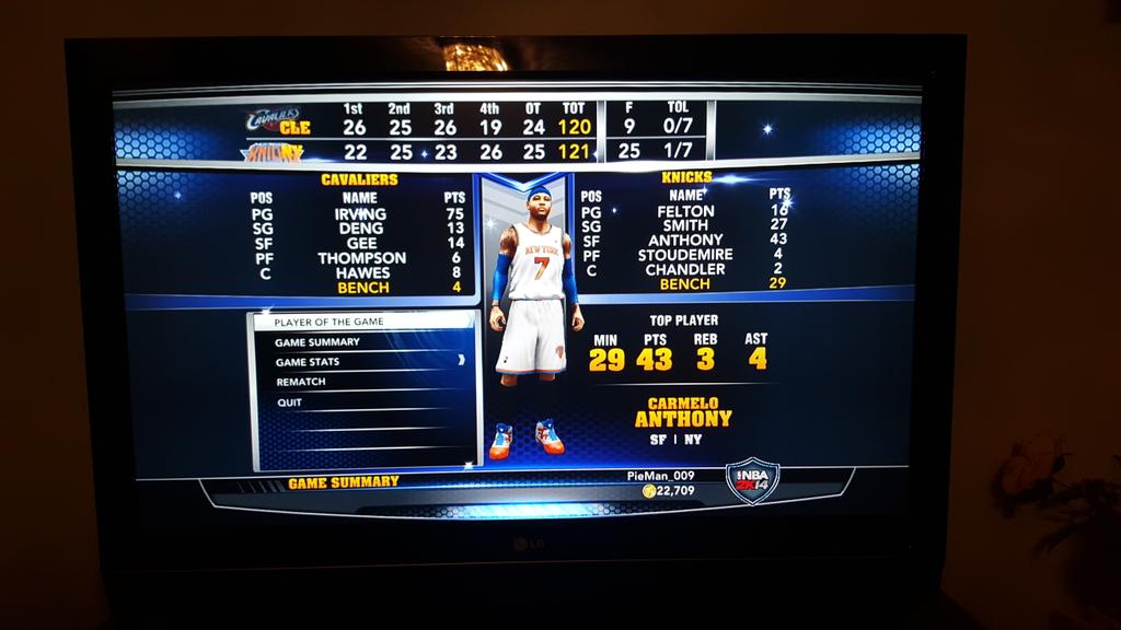 AzPayam's tweet photo. @KyrieIrving carried my boys team...but I had to hit em with that @carmeloanthony https://t.co/8Y4JNKjEeu
