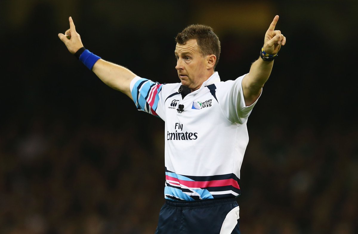 rugbyworldcup's tweet photo. ICYMI: @Nigelrefowens will referee #RWC2015 Final with Jerome Garces &amp; Wayne Barnes his assistants #RWC2015 https://t.co/w9RMwkoLT4