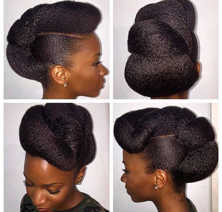 A Bridal Piece On Twitter Beautiful Updo For Natural Hair
