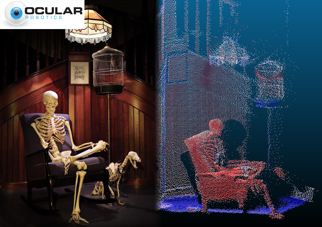 OcularRobotics's tweet photo. #OcularRobotics is getting ready for #Halloween. #RobotEye #3D #LiDAR has been imaging the skeleton gallery @austmus https://t.co/l9aO4KWGv3