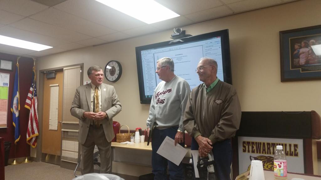 SHSTigerPride's tweet photo. Thank you Del and Dick for all your service to our students. #GrisimBus #TigerToken https://t.co/tLZSEAxszW
