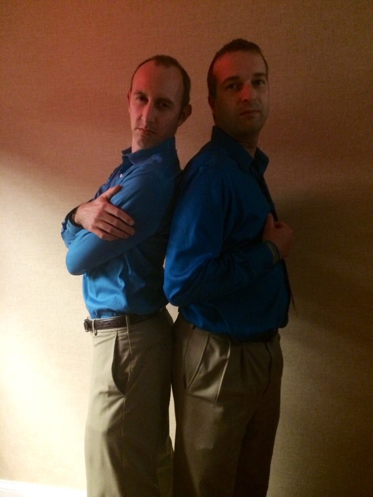 tara_loftus's tweet photo. Spotted: MSAE twinsies! Paul and Dano strike a pose #MSAELC #grinforgin https://t.co/aK7IsNWDEL