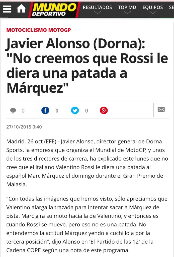 partidazocope's tweet image. La explosiva entrevista de Javier Alonso (Dorna) en el @partidodelas12 ya viene recogida en todos los medios