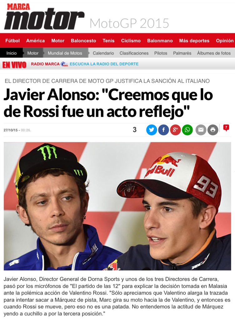 partidazocope's tweet image. La explosiva entrevista de Javier Alonso (Dorna) en el @partidodelas12 ya viene recogida en todos los medios