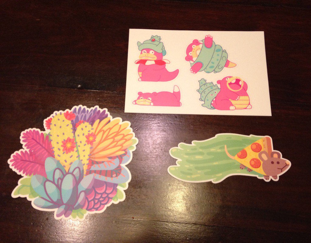 rsdream12's tweet image. Almost forgot that I got this month's @StickerMoon in the mail today! I love 'em!