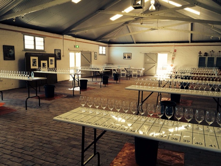 Clare Wine Show 2015 set and ready to kick off #BrickPav #CVWS15