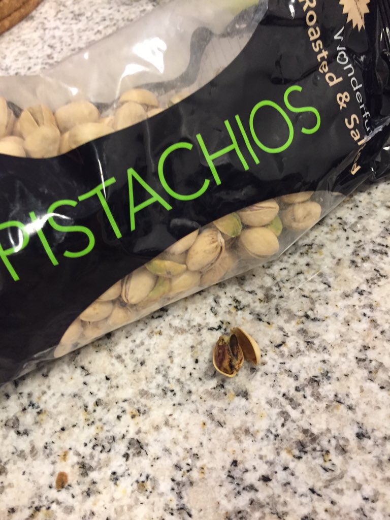 peacelovericks's tweet photo. What's worse than finding half a worm in your apple? Finding bugs in your @getcrackin pistachios the bag 😐 https://t.co/BqiPO1XuvU