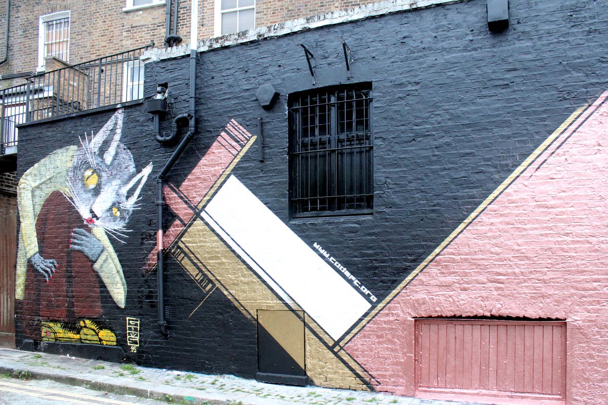 codefcuk's tweet image. camden - wall supplied  by the real art of street art