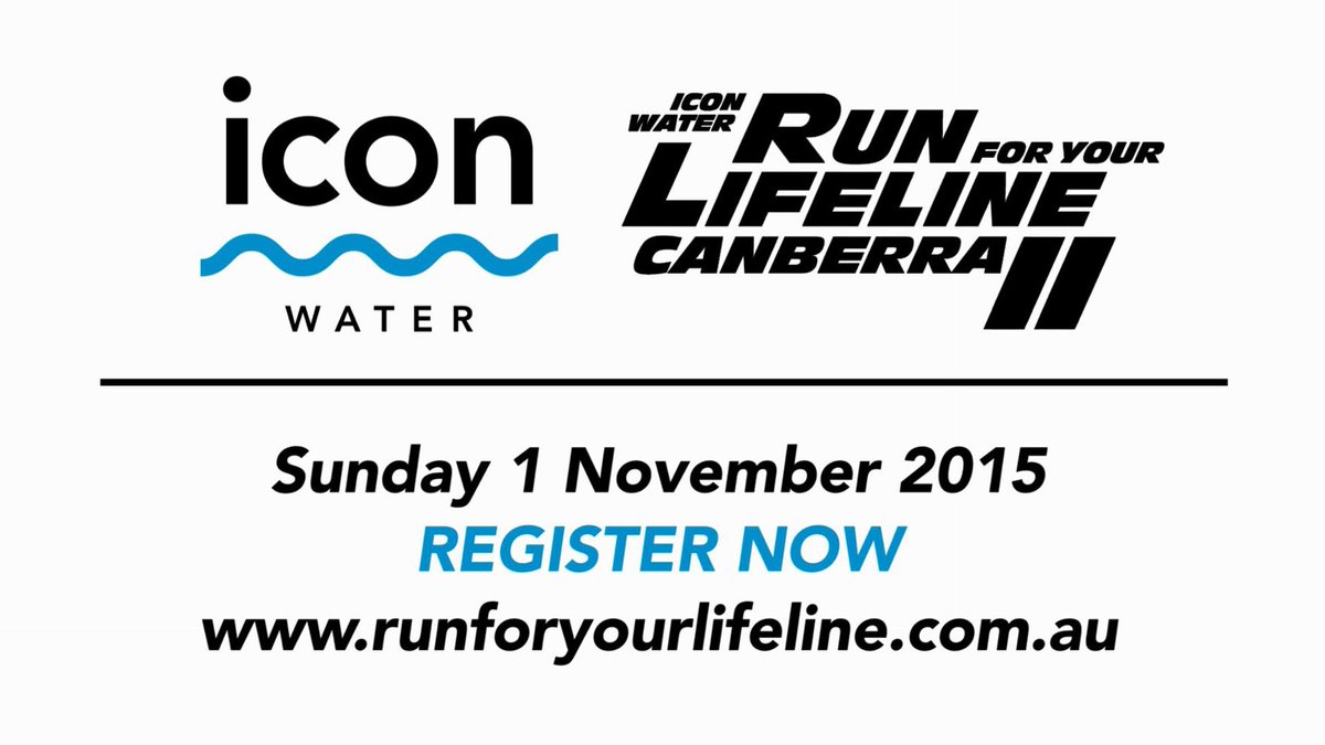 iconwater's tweet photo. Sign up now for the #IconWater #RunForYourLifeline Fun Run and Half Marathon @Lifeline_ACT https://t.co/ogIIdNVeV9 https://t.co/70naGoAsmE