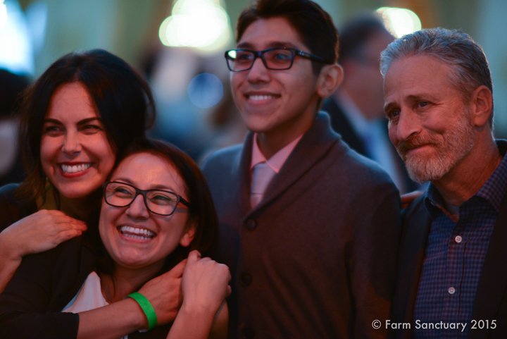 FarmSanctuary's tweet photo. Scenes from the Farm Sanctuary Gala, honoring Jon &amp; Tracey Stewart, Morrissey &amp; Bruno Barba! https://t.co/owqy6vTTB6 https://t.co/zoZfpT4OiD