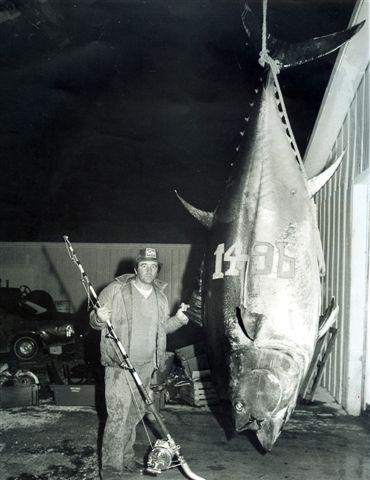 BassProShops's tweet photo. #ThisDayInHistory: This 1,496 lb world record bluefin tuna was caught in Nova Scotia by Ken Fraser. https://t.co/jRsPaL8sqa